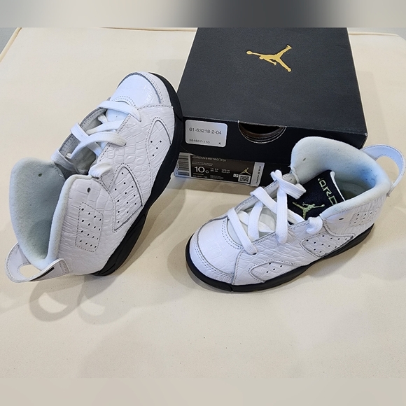 Air Jordan 6 Retro size 10C boys Alligator print - Picture 8 of 10